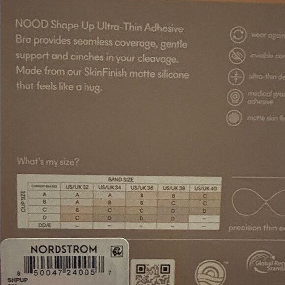 NIB Nood Push-Up Luxe Adhesive Bra in Box $49.50 - Picture 5 of 8